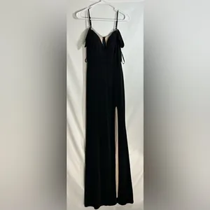 City Studio Long Black Prom Dress size 3 thumbnail 2
