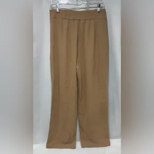 Halara High Waisted Zipper Pocket Shirred Straight Leg Work Pants thumbnail 3