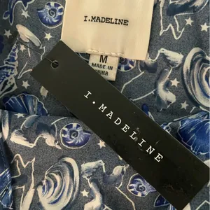 I Madeline Seascape Blue Fringe Sleeveless Top size Large thumbnail 6