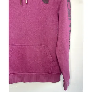 Carhartt Women's Clarksburg Hoodie Berry Pink Heather Medium Workwear Streetwear thumbnail 8