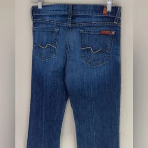 7 For All ManKind womens bootcut size 24 midnight rain thumbnail 6