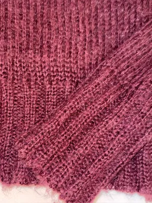 BKE Lace Mesh Floral Detail Mohair Blend Sweater Fairy - Size Medium thumbnail 7