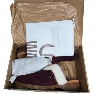 Waco Shoe Company Northridge Cozy Women's Burgundy Suede Shearling‎ Clogs 10B thumbnail 12