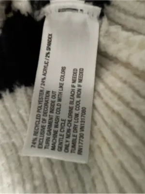 A New Day Black & cream striped cardigan with heart motif thumbnail 6