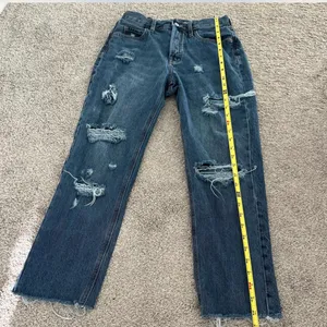 Old Navy Distressed Dark Blue Jeans thumbnail 7