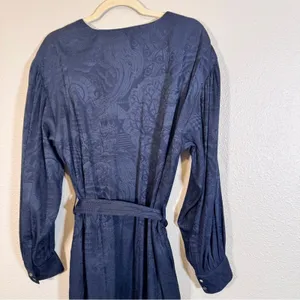Scotch & Soda Blue Medieval Print Mini Dress Womens L Kings All Seeing Eye Crest thumbnail 7