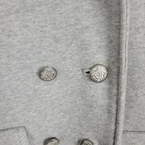 Gap Women's Coat Jacket Medium Gray Double Breasted Button Pockets Lined thumbnail 5