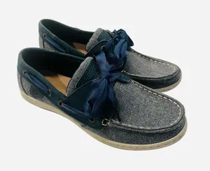 Sperry Women’s Two-Tone Blue Denim Boat Shoes thumbnail 1