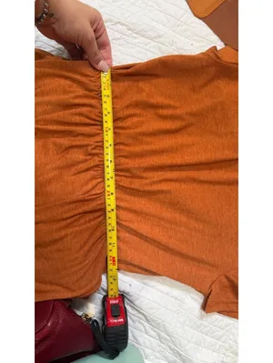 Size M Rust Maxi Dress with Stretch Waist & Statement Belt thumbnail 5