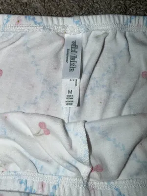 Wild Fable Fruit & Flower White Sleep Shorts - Size Medium thumbnail 3