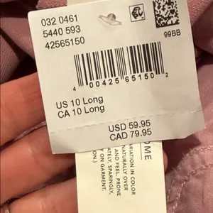 American Eagle low rise baggy Pink wide leg Jeans 10 Tall nwt‎ thumbnail 8