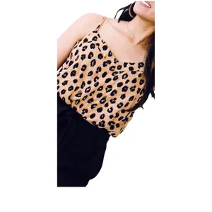 A New Day Womens‎ Leopard Print Camisole Tank Top Tan Black Size M NWT thumbnail 2