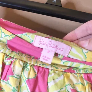 Lilly Pulitzer Whitley Mini Pocket Skirt‎ Floral Seahorse Daiquiri Pink Size 0 thumbnail 6