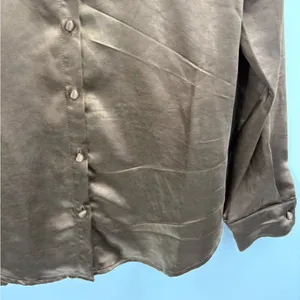 Princess Polly Brown Statin Brown Long Sleeve Button Up Business Blouse Size 4 thumbnail 8