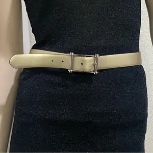 LAUREN Ralph Lauren Black & Gold Leather Reversible Women’s Belt Waist 29.5-33.5 thumbnail 4