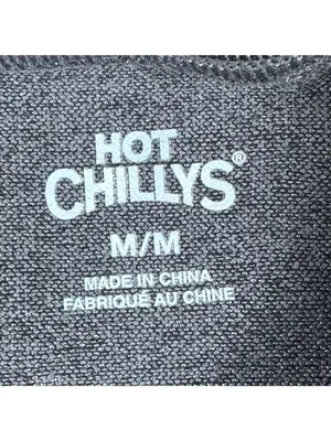Hot Chillys Womens Black Crew Neck Performance Base Layer Size M 3D Knit New Wit thumbnail 2