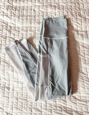 Light Blue Mesh 7/8 Length Leggings Size Small thumbnail 2