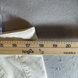 1713 | Universal Thread High Rise Straight Leg Cargo Utility‎ Pants Cream 14 thumbnail 3
