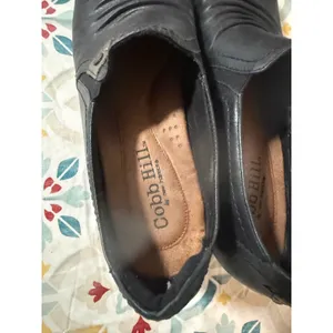 Cobb Hill New Balance Black Leather Ruched Slip On Low Heel‎ Pumps Shoes 10N thumbnail 3