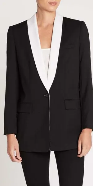 Equipment Quincy Blazer in True Black‎ Sz.2 NWT thumbnail 1