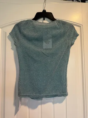 Princess Polly Mesh Top Aqua  thumbnail 4