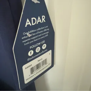 Adar NWT Navy Small‎ Scrub Top Uniform Medical thumbnail 4