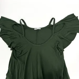 Robin‎ Piccone Cold Shoulder Mini Dress with Pockets Green Size Small thumbnail 5
