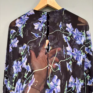 IEENA for MAC DUGGAL Floral Cape Mini Shift Dress 2 thumbnail 7