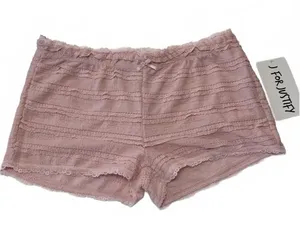 J For Justify Mauve Textured Eyelet Lounge Shorts Pajama Bottoms Pink Size L thumbnail 1