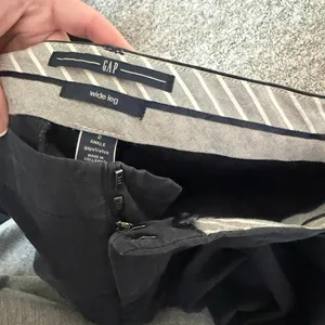 Gap Women's Grey and Black Trousers thumbnail 3
