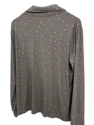 SKIMS Soft Lounge Pajama Top Sparkle Pajama top Sold out Grey size LargeNWT thumbnail 4