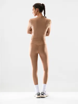 Aritzia Golden Cheeky Infinite Hi-Rise 26" Legging Chocolate Mousse size 8 NWT thumbnail 2