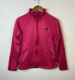 The North Face Pink Zip-Up Jacket Size Medium  thumbnail 1