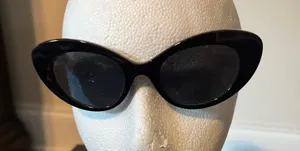 Frye Women's Black Cat-Eye Sunglasses thumbnail 1