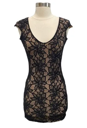 Revolve Lovers And Friends Lace Mini Dress With Open Back Size XS thumbnail 1