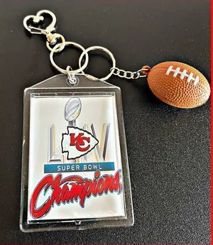 NWT. KC Super Bowl Football Championship Keychain.‎ thumbnail 1