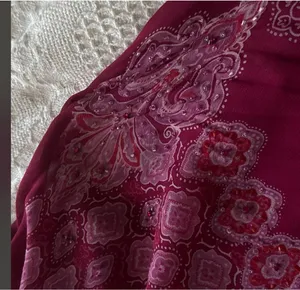 RARE VINTAGE Paisley Magenta Beaded Dress Size 4 thumbnail 4