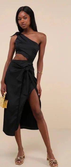 LULU's Sexy Chic Wedding Formal Event Night Out Party Vacation Resort Midi thumbnail 1