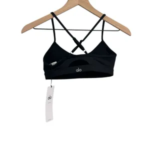 Alo Yoga Airlift Intrigue Sports alo Bra Black XS NWT Authentic thumbnail 4