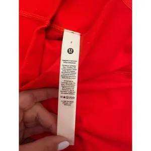 Lululemon Leggings Wunder Under Women 2 Red High Rise Cropped 23"LW6CAMS thumbnail 4