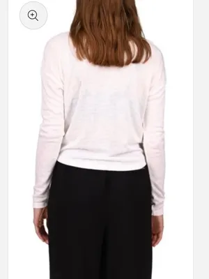 Sanctuary NWT Thinking of You Knit Top Women's White Twist Front Long-Sleeve M thumbnail 2