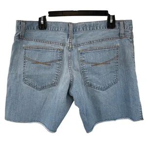 Gap 1969 Boyfriend Denim Shorts 30/10 Split Hem Used thumbnail 2