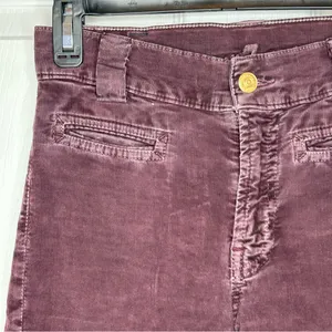 7 For All Mankind Black and Burgundy Corduroy Pants‎ Size 24 thumbnail 6
