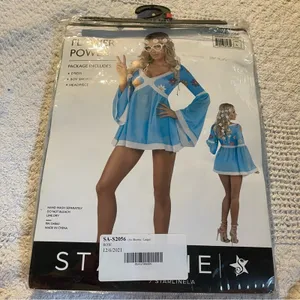NEW Starline Flower Power Hippie Costume Size Large thumbnail 3