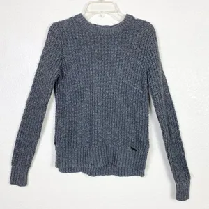 Abercrombie Grey Knit Crew Neck Sweater thumbnail 1