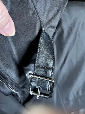 Marc New York Andrew Marc XS Black Raincoat Jacket Detachable Liner Faux Leather thumbnail 7
