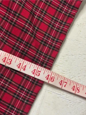 Vtg Bobbie Brooks Small Jumper Dress Scottish Plaid Embroidered Modest Christmas thumbnail 4