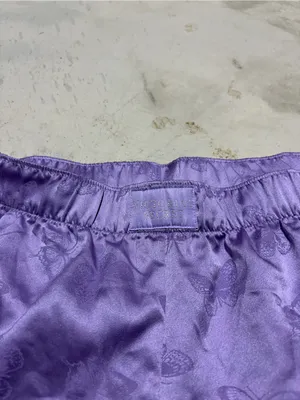 Victoria’s Secret Purple Satin Butterfly Pajama Shorts medium thumbnail 2