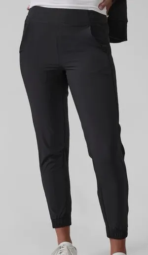 Athleta Black Brooklyn Jogger Athleisure Outdoor Tall Pull On Pants‎ thumbnail 1
