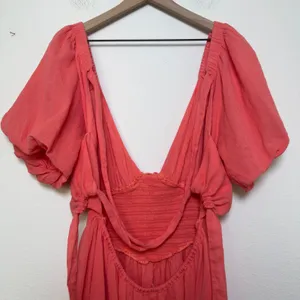 NEW Free People Women Perfect Day‎ Mini Dress Large Pink Corset Lace Party Event thumbnail 8